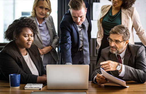 People at a meeting