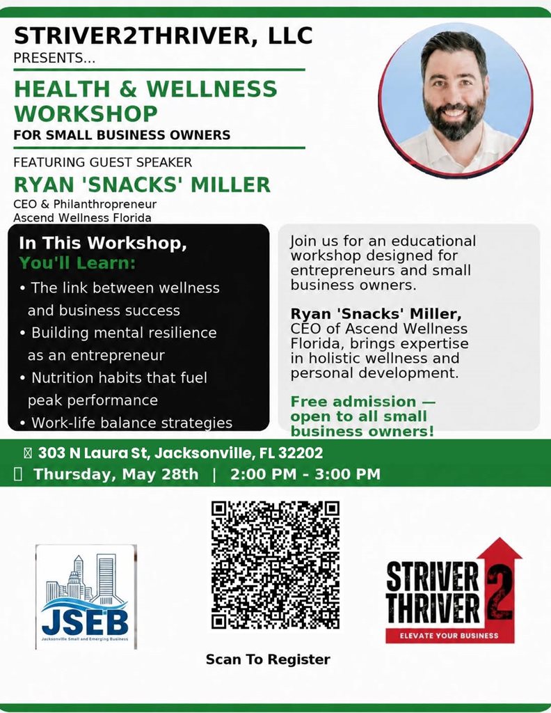 Flyer for Health and Wellness Workshop